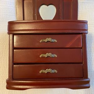 Vintage wood jewelry box